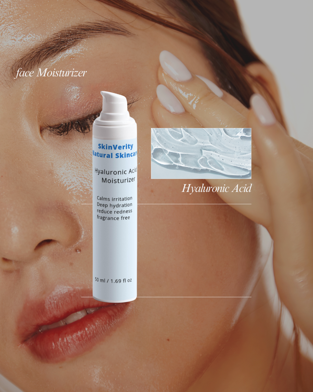 Hyaluronic Acid Skin Moisturizer for Deep Hydration | SkinVerity