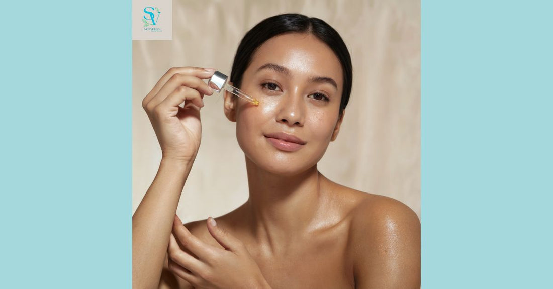 hydrated glowing skin with peptides