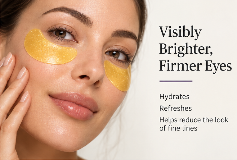 GoldVeil Anti-Age Hydrogel Eye Patches with Niacinamide & Gold