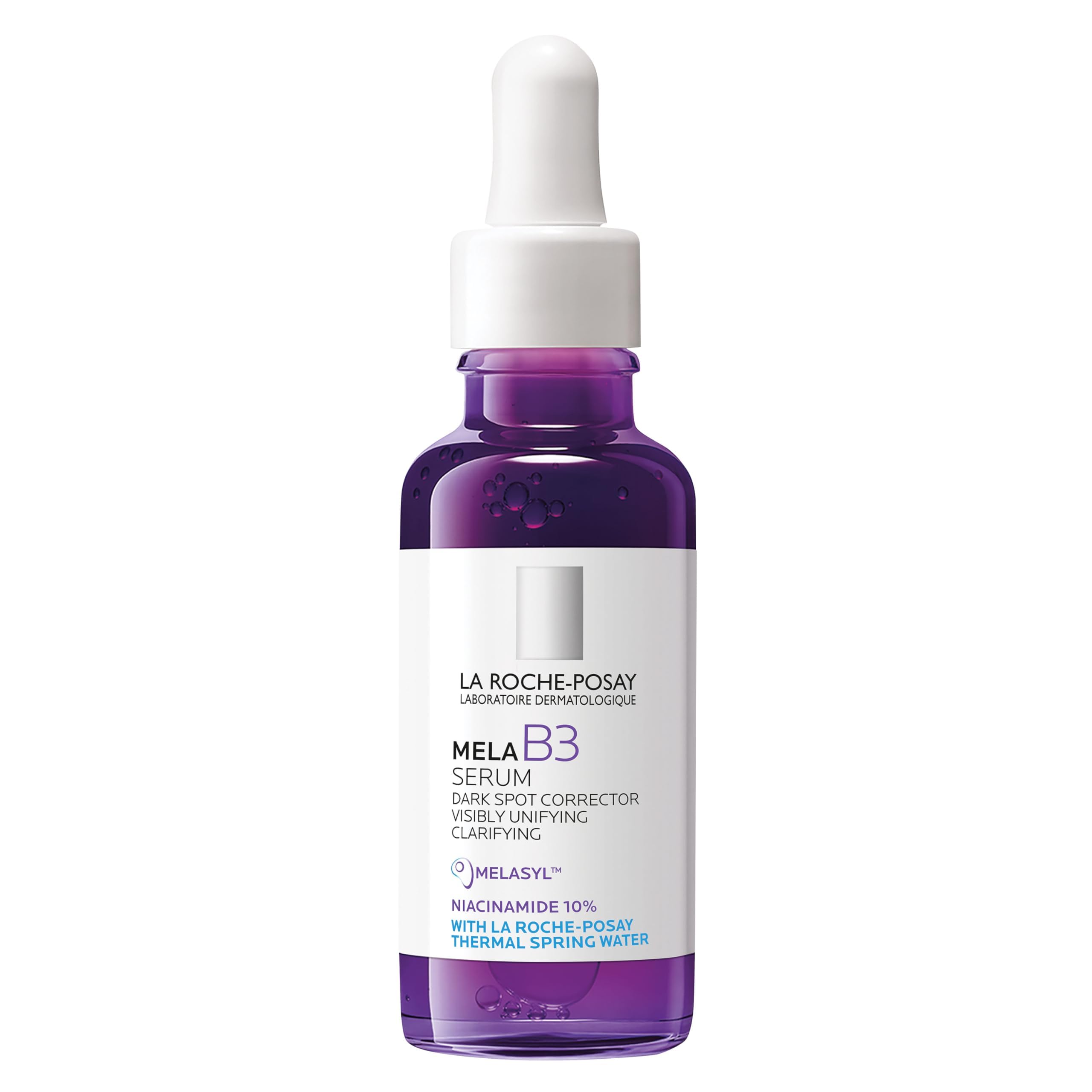 La Roche-Posay Mela B3 Serum, Dark Spot Corrector With Anti-Aging Melasyl + 10% Niacinamide, Discoloration Correcting Serum for Sun Spots, Age Spots & Post-Acne Marks, Long-Lasting Results, 30ML