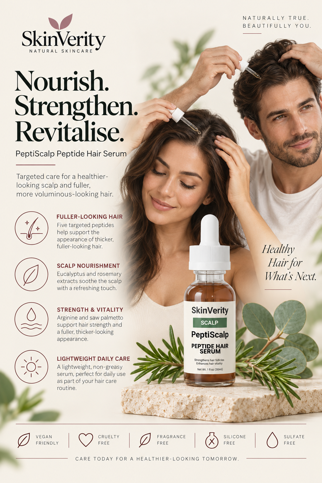 PeptiScalp Peptide Hair Serum for Scalp & Hair Vitality
