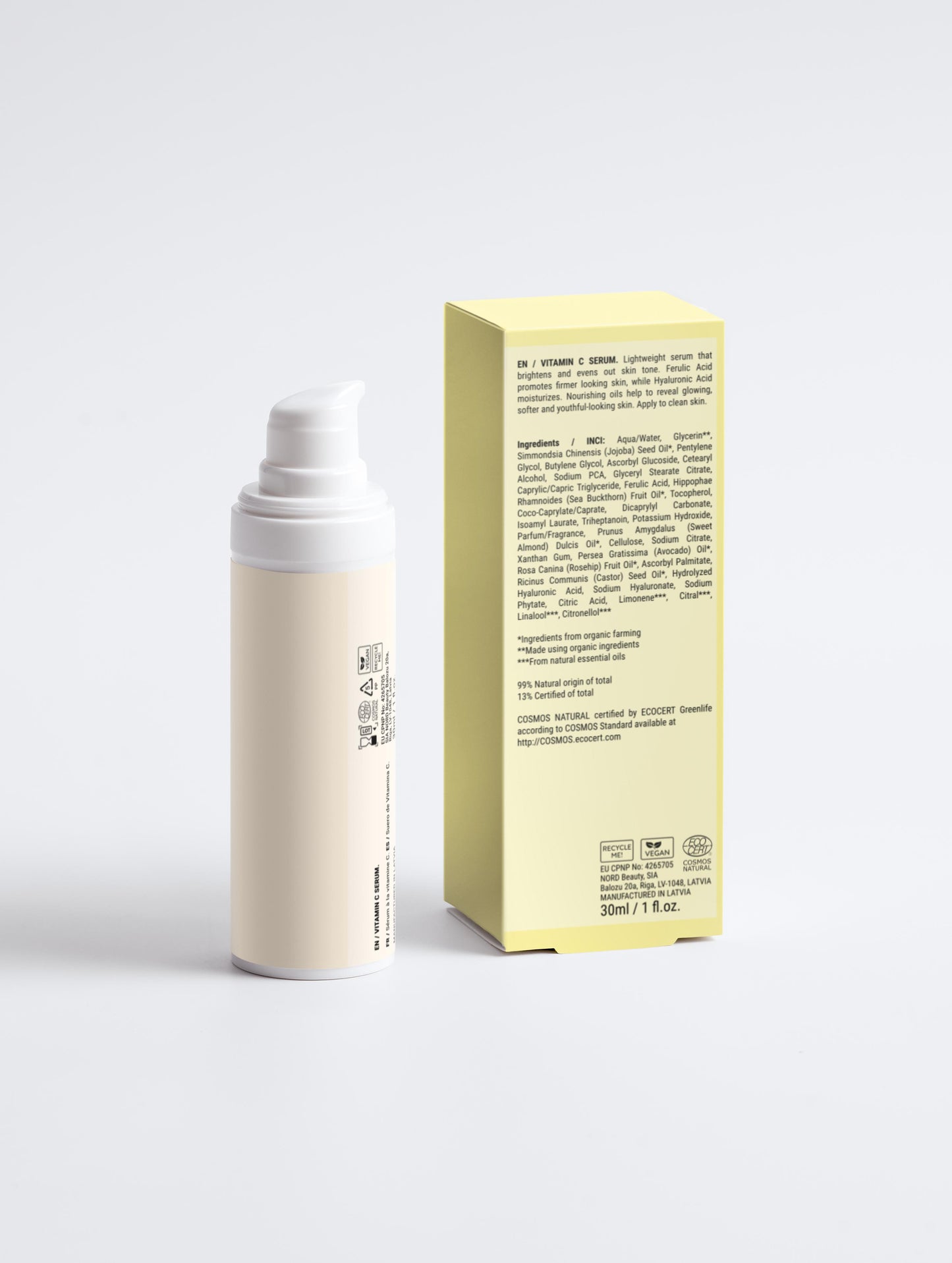 Vitamin C Serum with Hyaluronic & Ferulic Acid – SkinVerity Glow